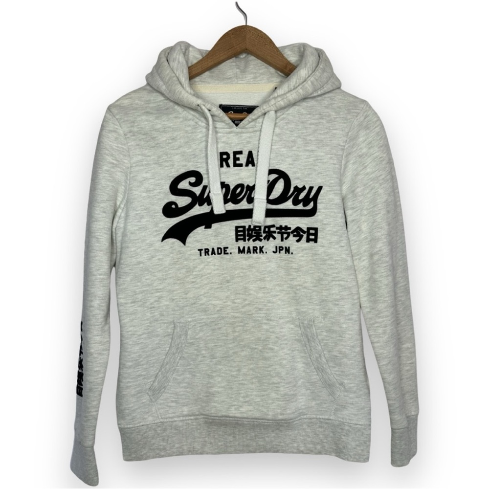 Superdry Sweatshirt VINTAGE LOGO EMBOSS FLOCK Size 8